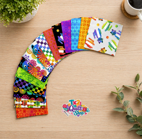 PAWsitivity by Jason Yenter for In the Beginning Fabrics - 15-Piece Fat Quarter Bundle