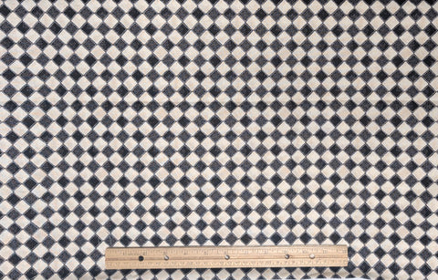 Meow-Gical Night by Michael Davis for Wilmington Prints 3008 96480 219 Cream and Black Harlequin Print