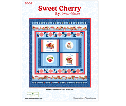 FREE PATTERN - Sweet Cherry Small Throw Quilt or Table Topper