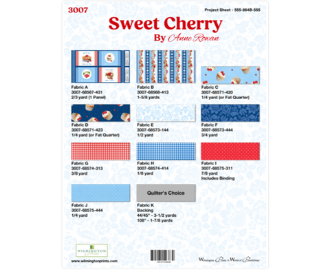 FREE PATTERN - Sweet Cherry Small Throw Quilt or Table Topper