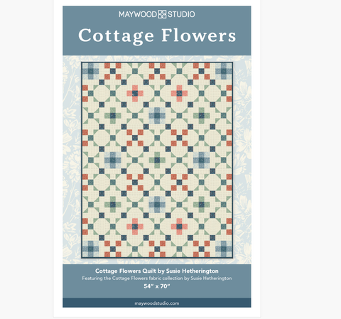 FREE PATTERN - Cottage Flowers Quilt by Susie Hetherington