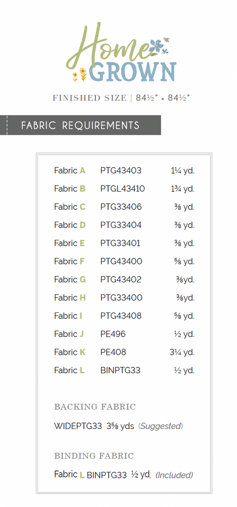 FREE PATTERN - Home Grown Quilt