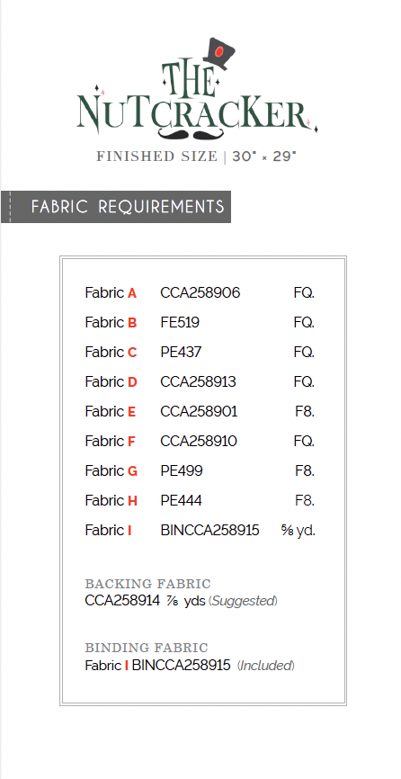FREE PATTERN - Nutcracker Wallhanging Pattern