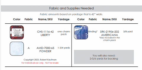 FREE PATTERN - Sparkling Stars by Elise Lea for RK