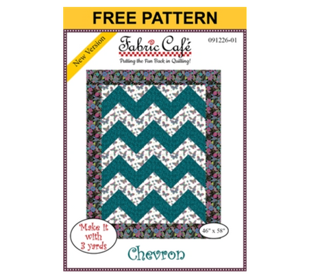 FREE PATTERN - Fabric Cafe - Chevron