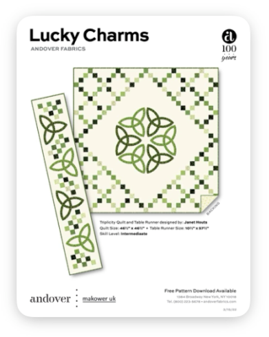 FREE PATTERN - Triplicity Quilt by Janet Houts for Andover