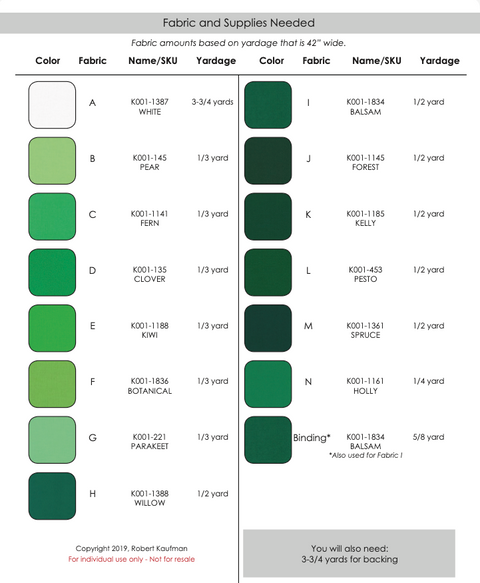 FREE PATTERN - Clover Field by Elise Lea for RK