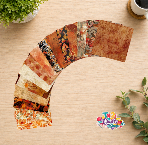 Reflections of Autumn II by Jason Yenter for In the Beginning Fabrics - 15-Piece Fat Quarter Bundle