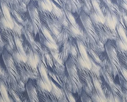 The Great Blue by Deborah Edwards for Northcott 24032-44 Blue Feathers