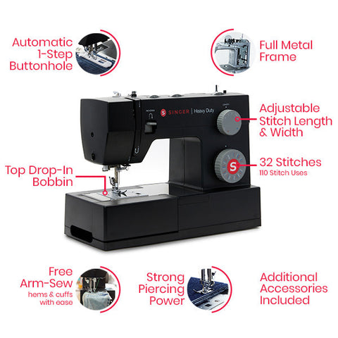 SINGER® Heavy Duty 4432 Black Sewing Machine - Special Edition