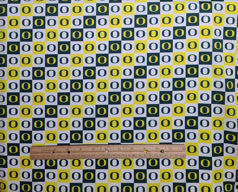 Sykel Ent Fabrique Innovations Pattern #OR-1158 - Yellow, Green, White Checkerboard Oregon Duck Fabric