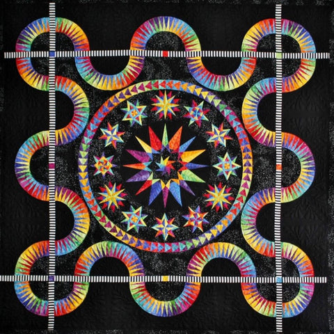 Midnight Stars Quilt Kit / Jacqueline de Jonge / A BeColorful Quilt