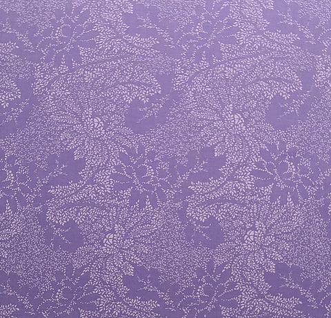 J. Gutcheon - The American Classic Line -  Lavender Tonal Leaf Flower Pattern Fabric