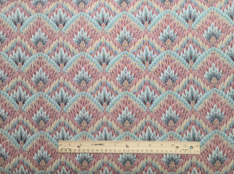 PS Designs - Coral, Aqua, White Patterned Fabric