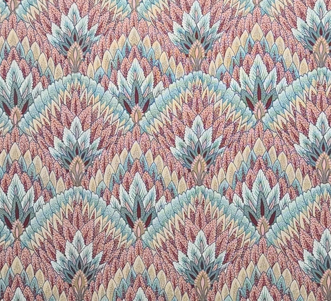 PS Designs - Coral, Aqua, White Patterned Fabric