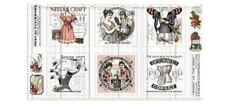 Sew Journal by J. Wecker Frisch for Riley Blake Designs PD13880 Fabric Panel ≈ 24"x44"