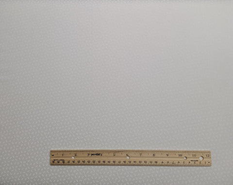 White Fabric / Tone-on-Tone Packed Flower Print