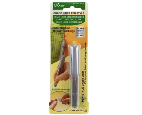 Clover Chaco Liner Pen Style ARTNO4714 (Silver)