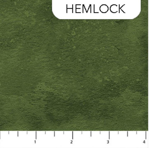 Toscana 9020-781 Hemlock by Deborah Edwards for Northcott - Dark Green Tonal Patterned Blender Fabric