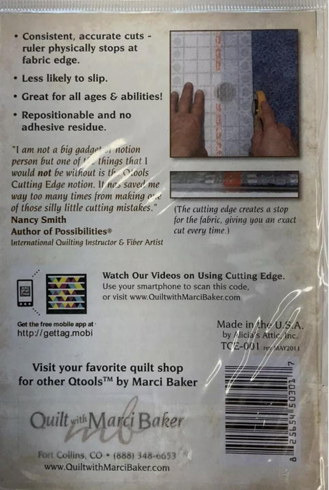 Q Tools Cutting Edge TCE-001 - Repositionable Vinyl Stop (10 strips)