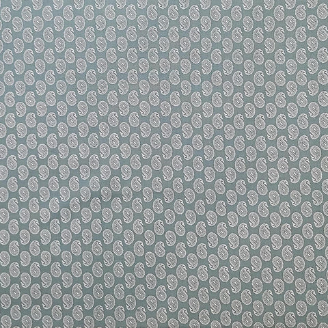Silk Road Cassandra Paisley 3414-50 Benartex - Dark Blue/Green Fabric / Light Tonal Paisley Print