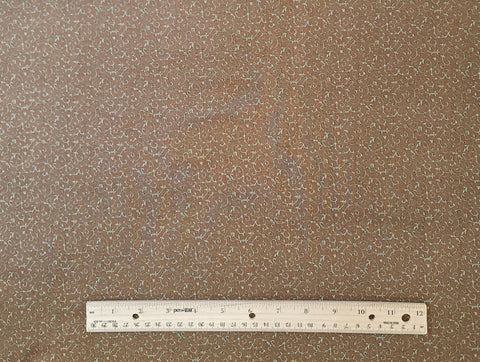 Kashmir V by Sentimental Studios 32335-24 Scroll Brown for Moda - Brown Fabric / TurquoiseScroll Vine Print