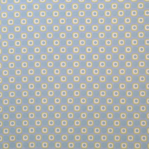 Paradise Collection PA-300 for Art Gallery Fabrics - Pale Blue/Gray Fabric / Aqua Dot / White, Chartreuse Block