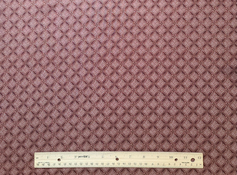 South Pacific 2470-67 Mirage Plum by Benartex - Dark Plum Fabric / Gray Micro Dot Pattern