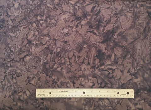 Batik Textiles B7233 - Dark Brown, Black Patterned Batik Fabric