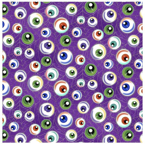 Spooky Aura Glow in the Dark The Daisie Company for Blank Quilting Corp 3984G-55 Google Eyes