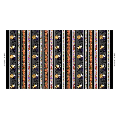 Spooky Aura Glow in the Dark The Daisie Company for Blank Quilting Corp 3989G-99 Border Stripe