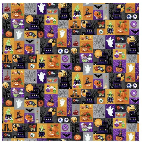 Spooky Aura Glow in the Dark The Daisie Company for Blank Quilting Corp 3988G-35 Patchwork