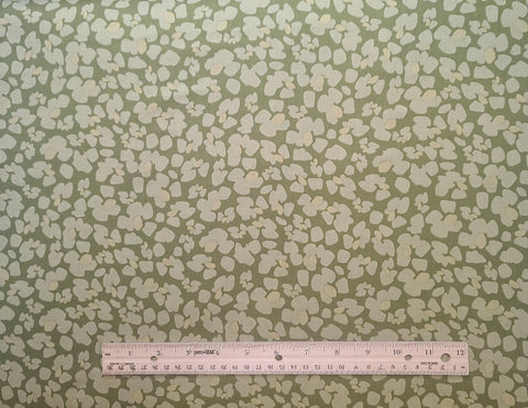 Cosmo Chic by Material Girls Studios 3565-44 Petals Avocado by Benartex - Avocado Green Fabric / Green Tonal Abstract Flower Petal Print