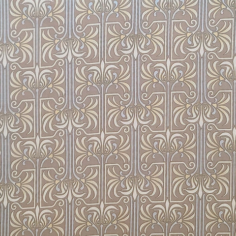 Victoria 2458-88 for Benartex - Tan, White, Yellow, Gray Flower Print Fabric