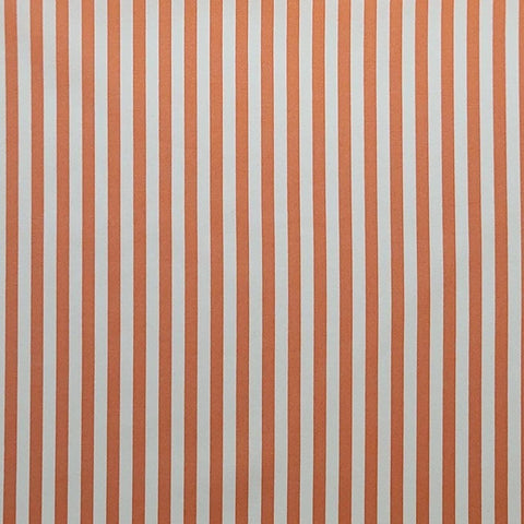 Prairie 2015 by Corie Yoder for Little Miss Shabby - Coral and White 1/4" Stripe Fabric