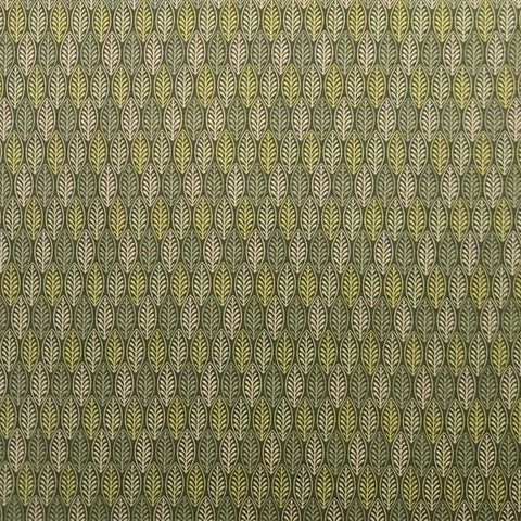 Harvest Reflections 3362-44 Benartex - Green Tone-on-Tone Packed Leaf Print Fabric
