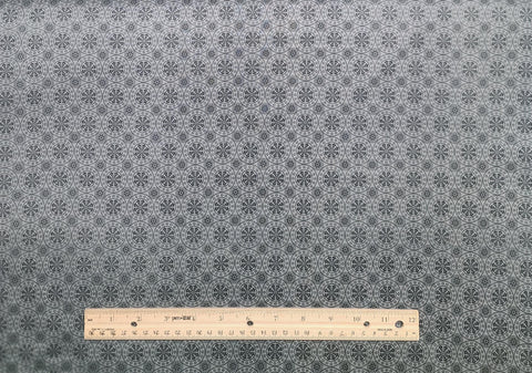 Harvest Reflections 3361-55 Benartex - Slate Colored Fabric / Dark Slate Packed Medallion Print