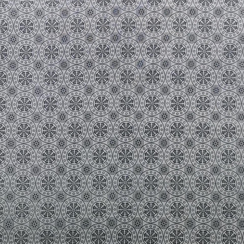 Harvest Reflections 3361-55 Benartex - Slate Colored Fabric / Dark Slate Packed Medallion Print