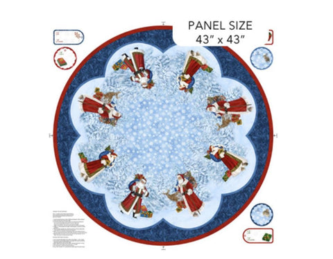 St. Nicholas by Liz Goodrick-Dillon for Northcott C28211-48 Canvas Tree Skirt Panel ~ 44"x44"
