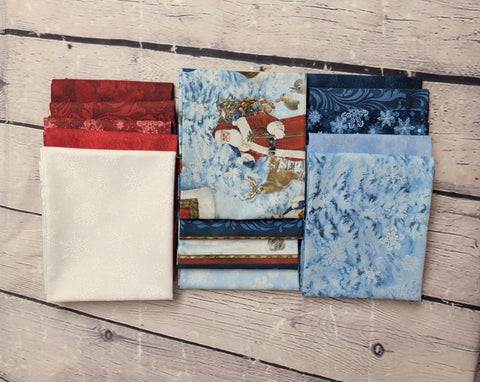 St. Nicholas by Liz Goodrick-Dillon for Northcott Fabric HALF YARD Bundle