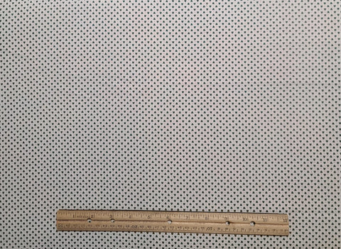 Ameritex Print - White Fabric / Green Heart and Red Micro Dot Print