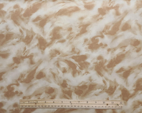 Hickory Mountain by Johanna Wilson Plumcreek Patchwork / Riverwoods Collection Troy Corporation - Pale Gold, Light Brown Tonal Fabric