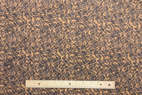 Espresso Yourself 23651-222 W GP Creations / Wilmington Prints - Light Brown Fabric / Packed Coffee Bean Print