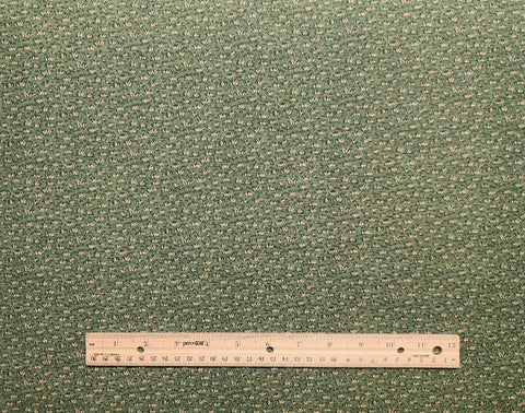 VIP Cranston Print Works - Green Fabric / Tan Grass Tuft Print