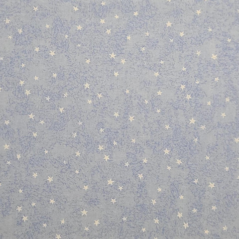 Fabric Traditions 1997 - Pale Blue, Medium Blue Tonal Fabric / White Star Print