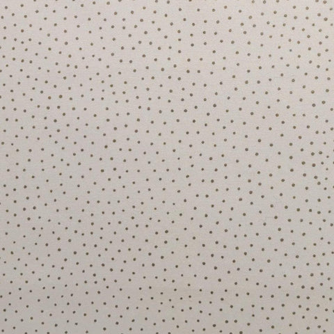 Jungle Songs Laurel Burch Clothworks - Ivory Fabric / Gold Metallic Pindot Print