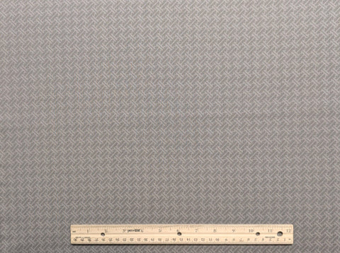 Taupe and Mushroom-Colored Basketweave Print Fabric - Selvage to Selvage Print