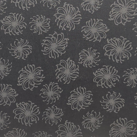 Faye Burgos for Marcus Brothers Textiles - Black Fabric / Gray Print