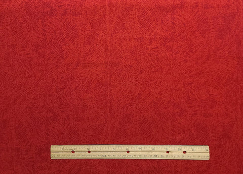 JoAnn Fabrics - Red Tonal Fabric / Geometric Swirl Tonal Print