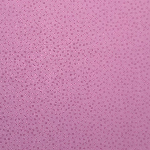 783 Bugs Rings the Henry Glass Studio Makower UK - Pink Fabric / Dark Pink Circle Print